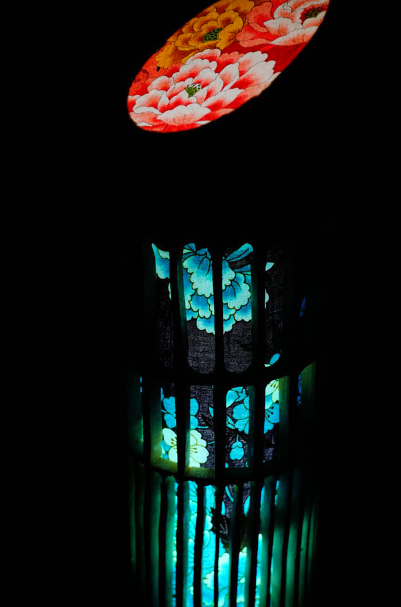 ★竹灯り・竹あかり・竹灯籠　～～ 癒しの灯り　華衣ライン★蒼★～～ 竹灯り・竹あかり・竹灯籠 ～～ 癒しの灯り 華衣ライン☆花編