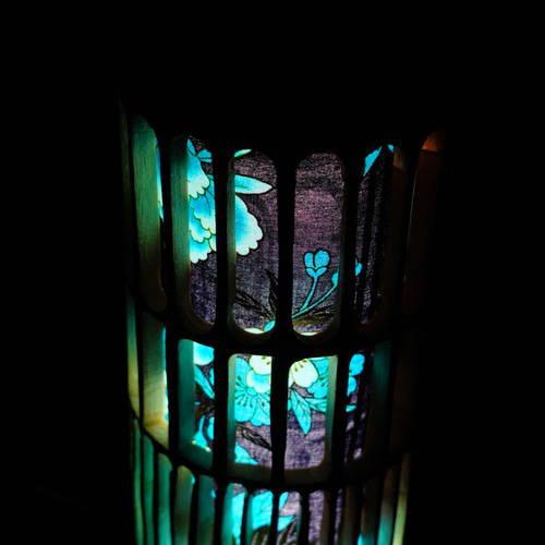 竹灯り・竹あかり・竹灯籠 ～～ 癒しの灯り 華衣ライン☆蒼の炎