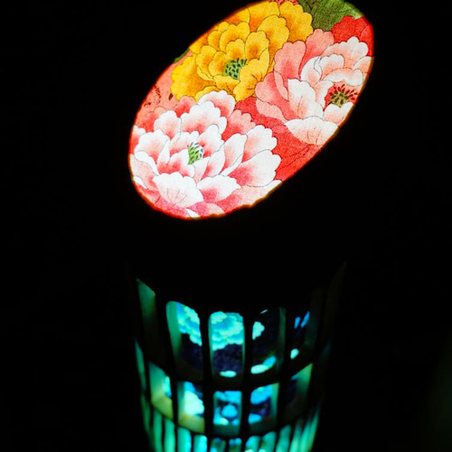 竹灯り・竹あかり・竹灯籠　～～ 癒しの灯り　華衣ライン★蒼の炎★～～ 竹灯り・竹あかり・竹灯籠 ～～ 癒しの灯り 華衣ライン☆蒼の炎