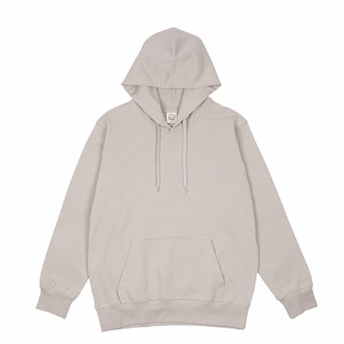 オーガニックコットンパーカー【鹿】ミルキーグレー パーカー 恵里子