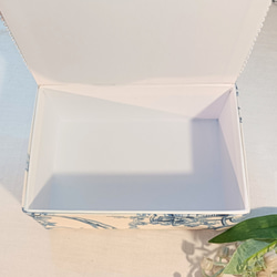 フランス製トワルドジュイ＊青い鳥の小箱カルトナージュ 8枚目の画像