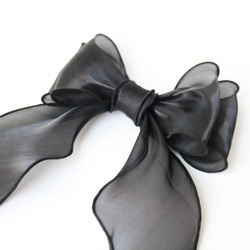 シルクシフォンの足つきリボン 8枚目の画像