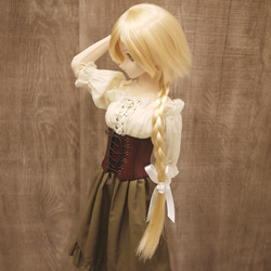 [受注生産] DD（S/M/L胸）編み上げコルセット 本革 1枚目の画像