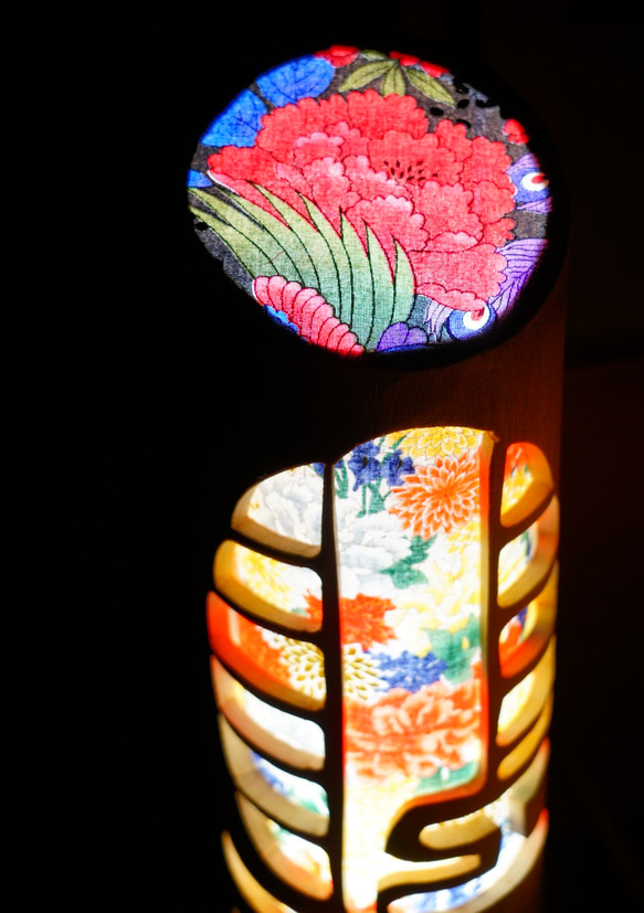 竹灯り・竹あかり・竹灯籠～～ 癒しの灯り華衣ライン☆紅華☆～～