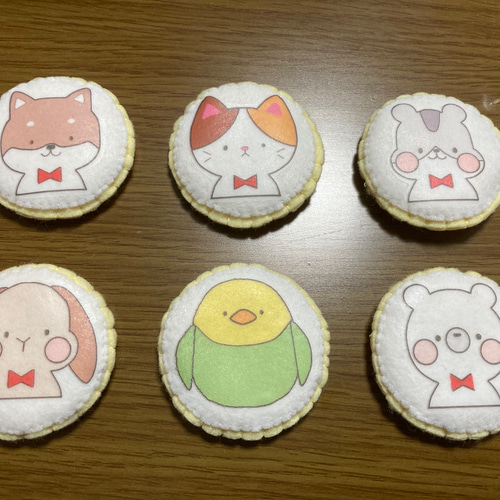 フェルト 動物ビスケット おもちゃ・人形 cocoro 通販｜Creema 