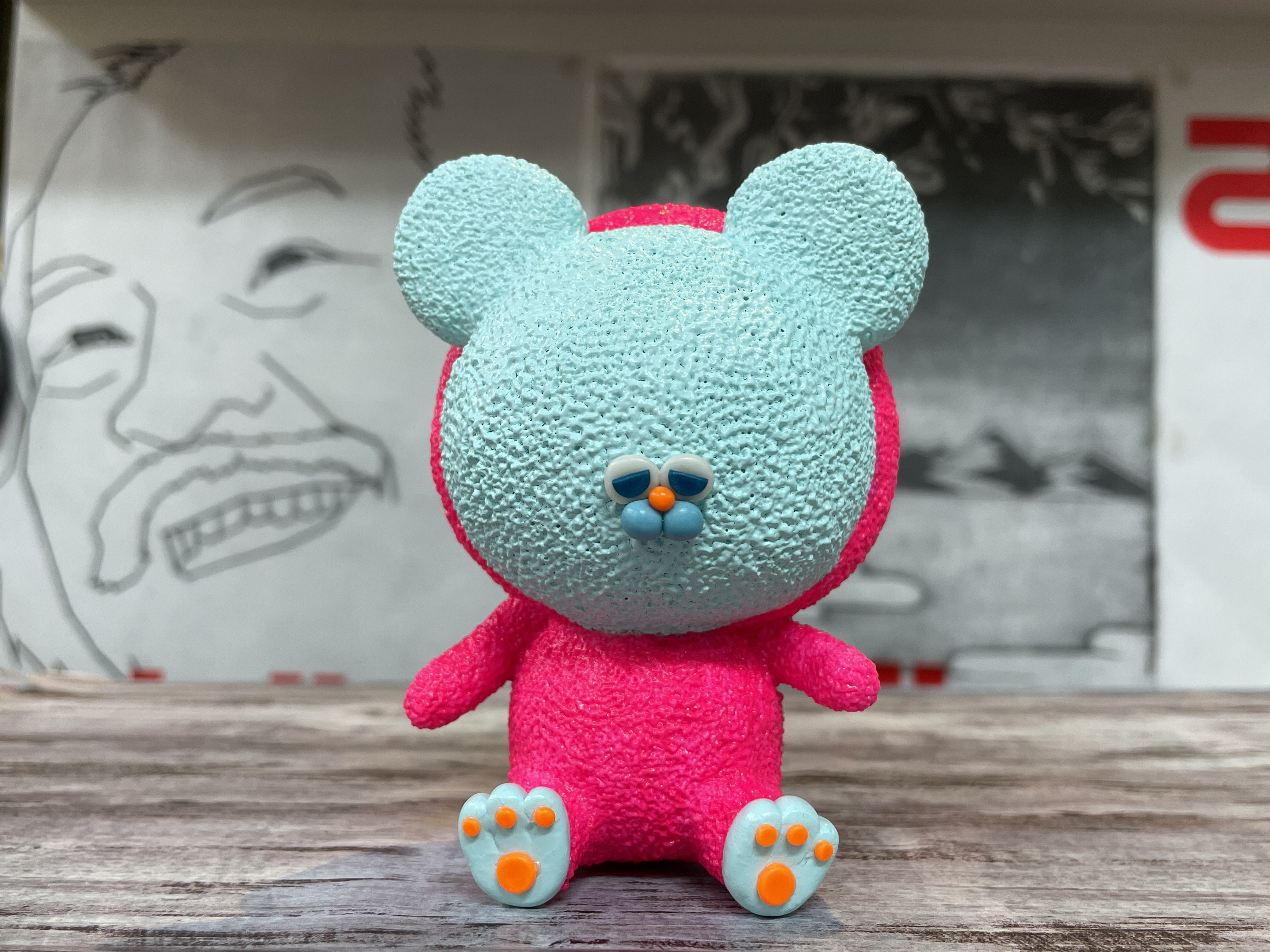 ”高さ102mm”★☆ふくくるん(ねぼすけねずみ) ☆ 幸せを招ぶ置き物として ★ 笑顔にさせるために頑張ってます。