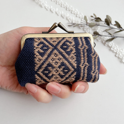 こぎん刺し がま口 財布 がま口 craft_e°ru 通販 17256941｜Creema