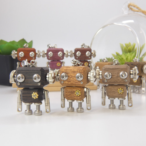 mic classic ナチュラルモデル（無塗装） ロボットキーホルダー