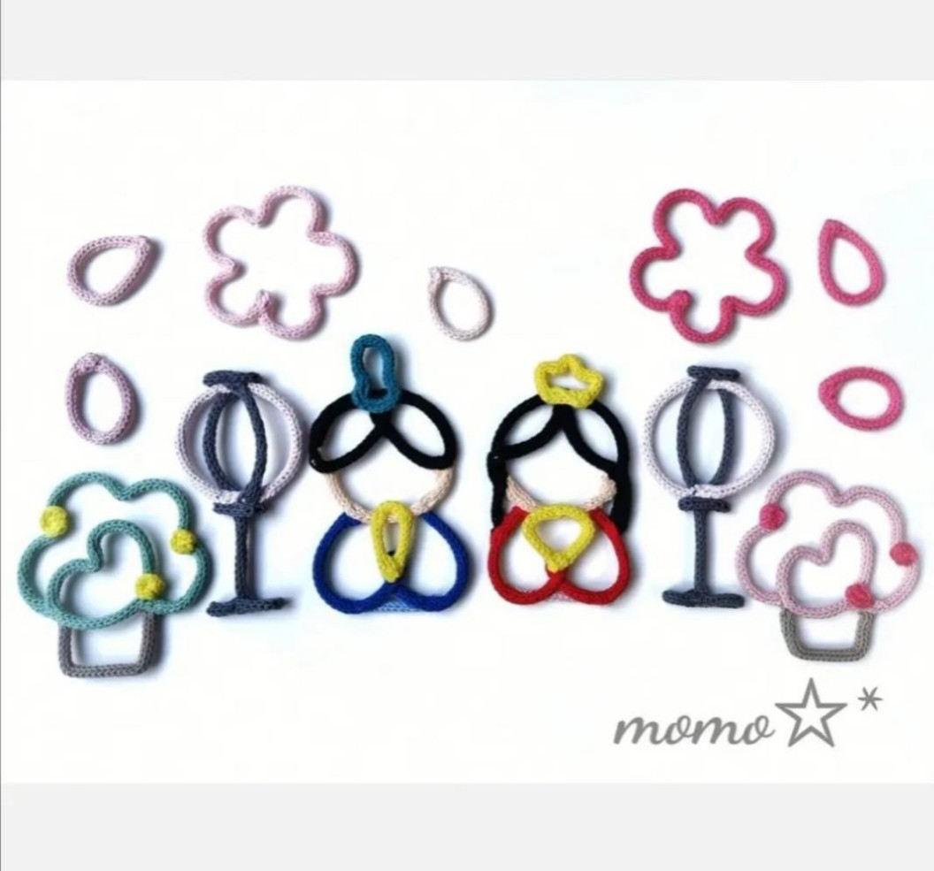 ひなまつりお雛様ウールレターベビーキッズmomo☆*