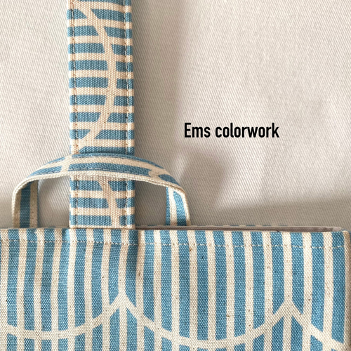 ⭐︎サイズオーダー無料 もくもくストライプ ブルー 入園入学3点セット