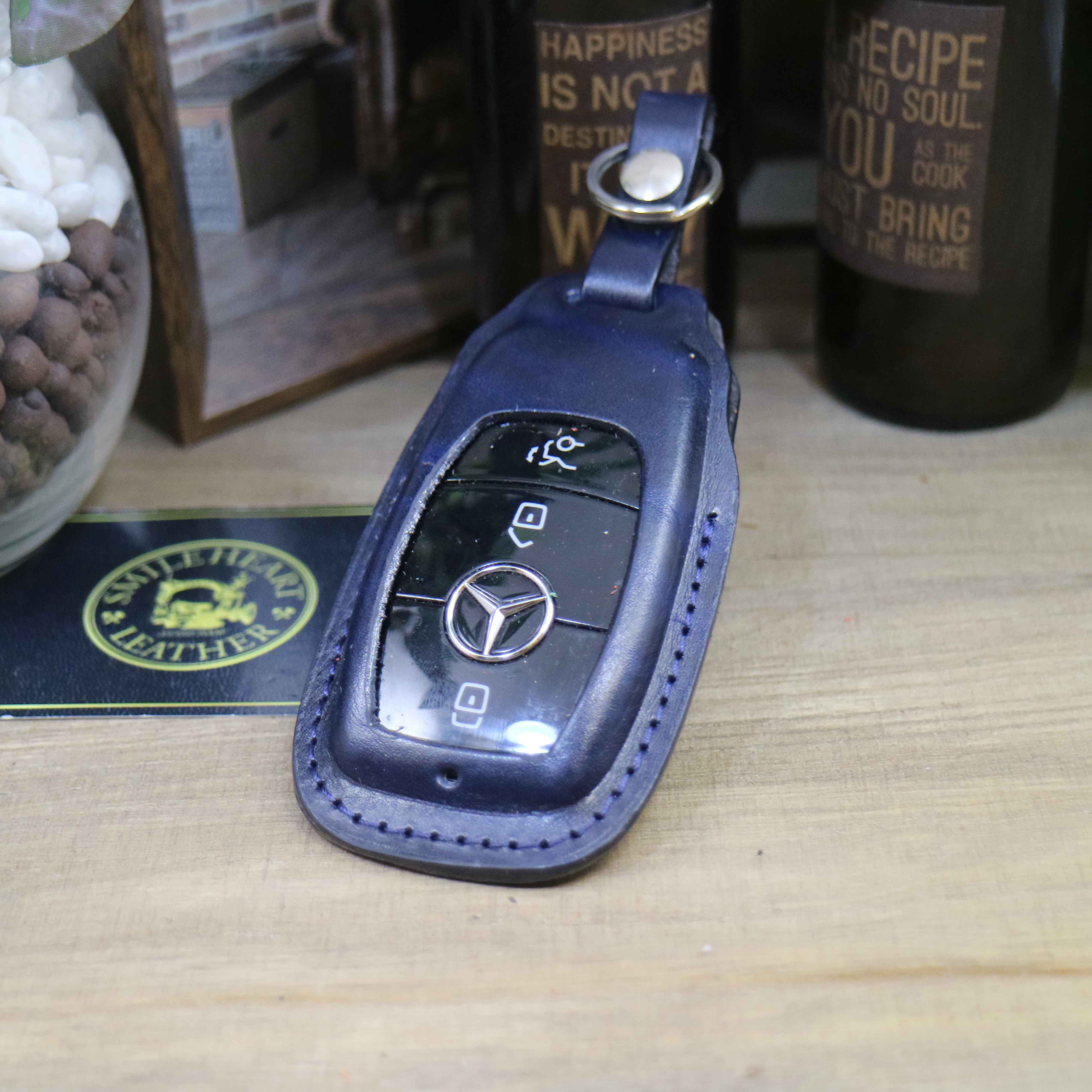 名入れ 無料 スマートキーケース　ベンツ　本革　Aクラス・Bクラス・Cクラス・Ｅクラス　新  欧州産皮革「ルガトー」仕様