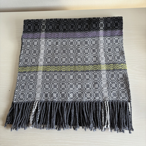 グレー マフラー ウール~ ウールチェックマフラー（ストール・マフラー） | COUP DE CHANCE