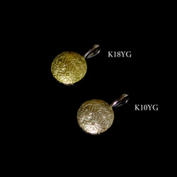 月と太陽のリバーシブルペンダント（K10 ダイヤモンド カラーストーン） 10枚目の画像