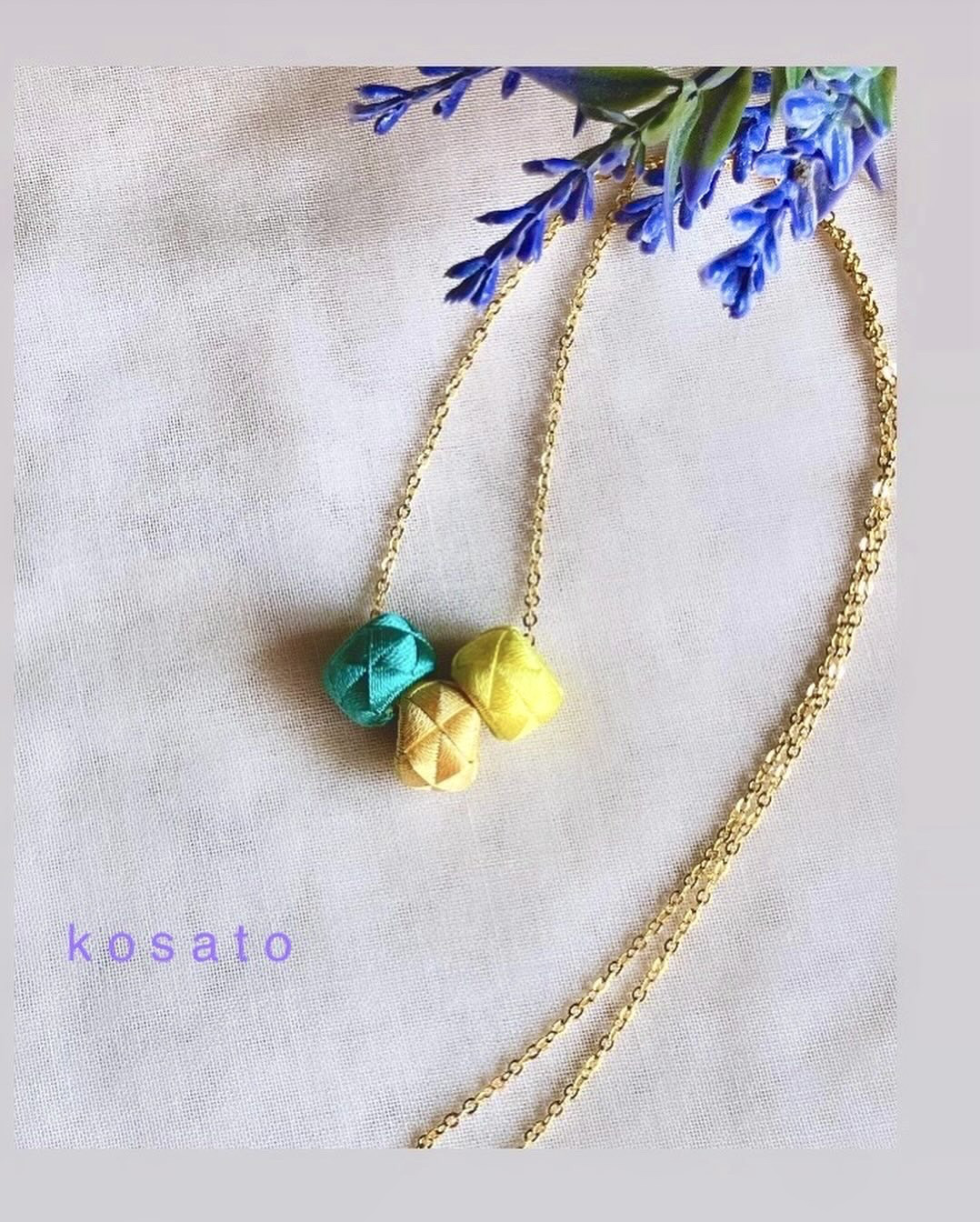 加賀ゆびぬきペンダントヘッド　242　ミモザ