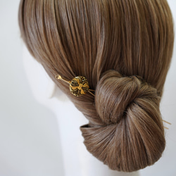 【Spanish bijou＊かんざし（ ribbon）】－着物髪飾り－和モダンな装いを～ 4枚目の画像