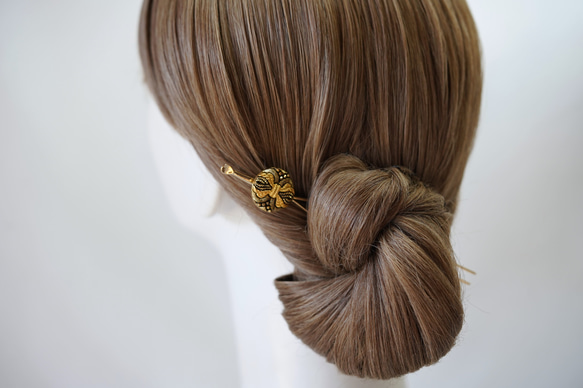 【Spanish bijou＊かんざし（ ribbon）】－着物髪飾り－和モダンな装いを～ 4枚目の画像