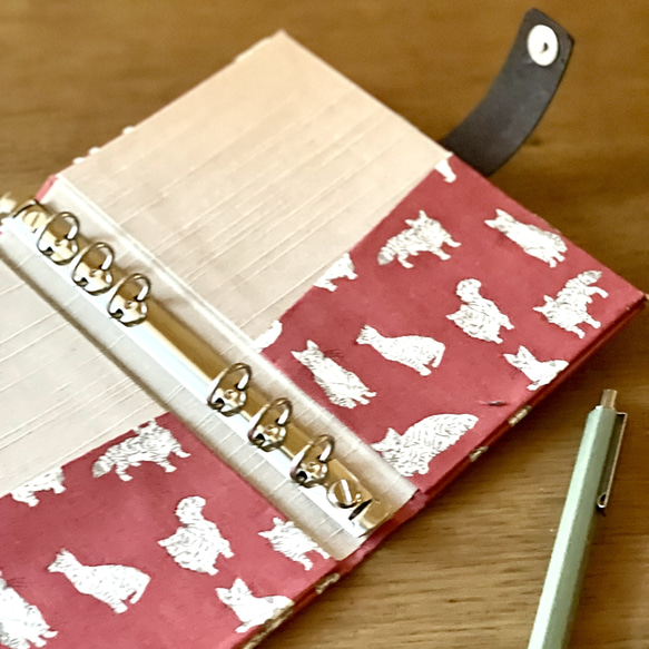 Happy Bag 着せ替えができるシステム手帳・スリムペンケース(LIBERTY・Meow) 6枚目の画像