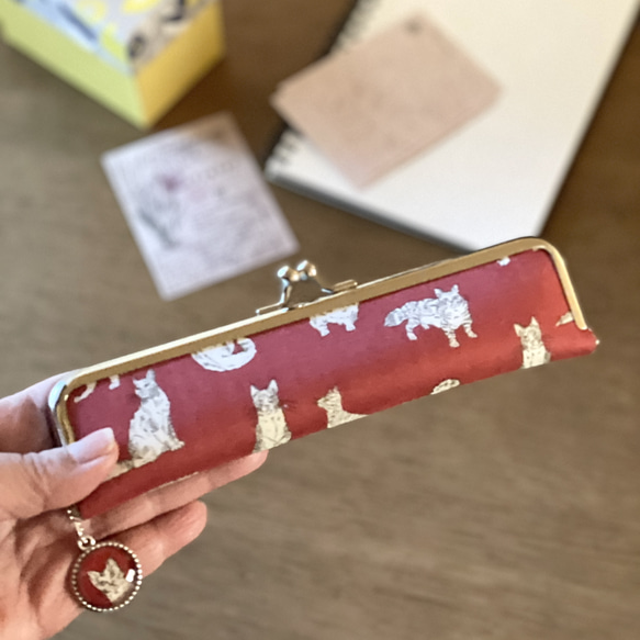 Happy Bag 着せ替えができるシステム手帳・スリムペンケース(LIBERTY・Meow) 8枚目の画像