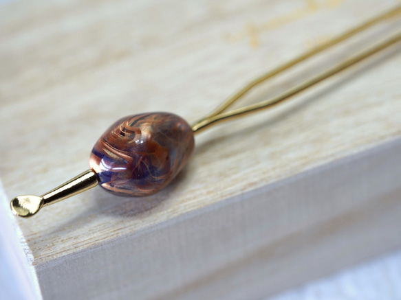 ～着物髪飾り＊個性ある煌めきを～【marble bijou / かんざし】 3枚目の画像