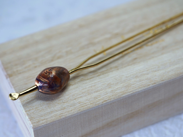 ～着物髪飾り＊個性ある煌めきを～【marble bijou / かんざし】 1枚目の画像