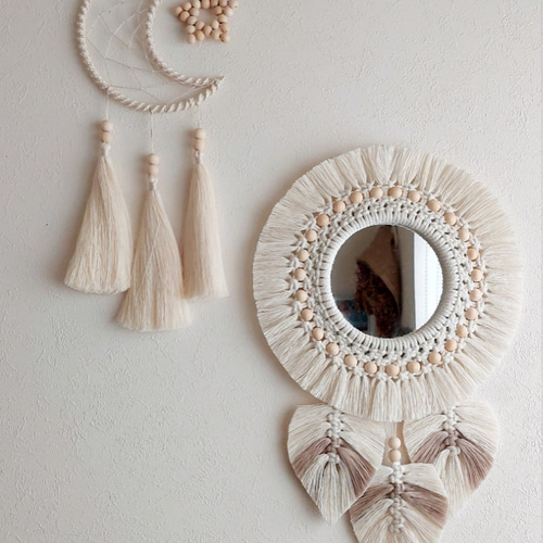 マクラメミラー boho ドレッサー・ミラー・鏡台 Sae.macrame