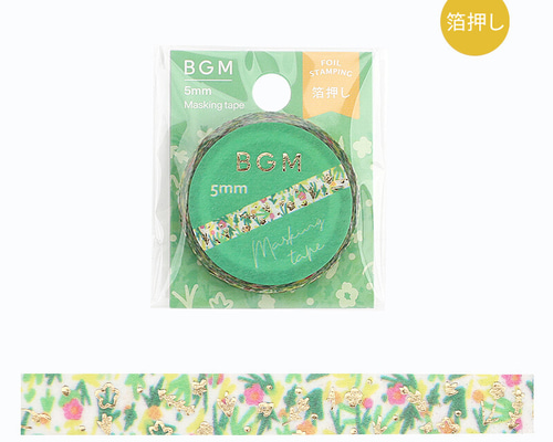 新商品！ゴールドラメがお洒落！『BGM マスキングテープ “箔押し
