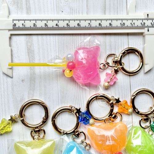 ねこちゃん くまちゃん ロリポップキャンディ / フェイクスイーツ