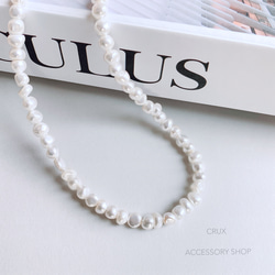 [14kgf]N29 baroque pearl necklace#大人フォーマル2024 3枚目の画像