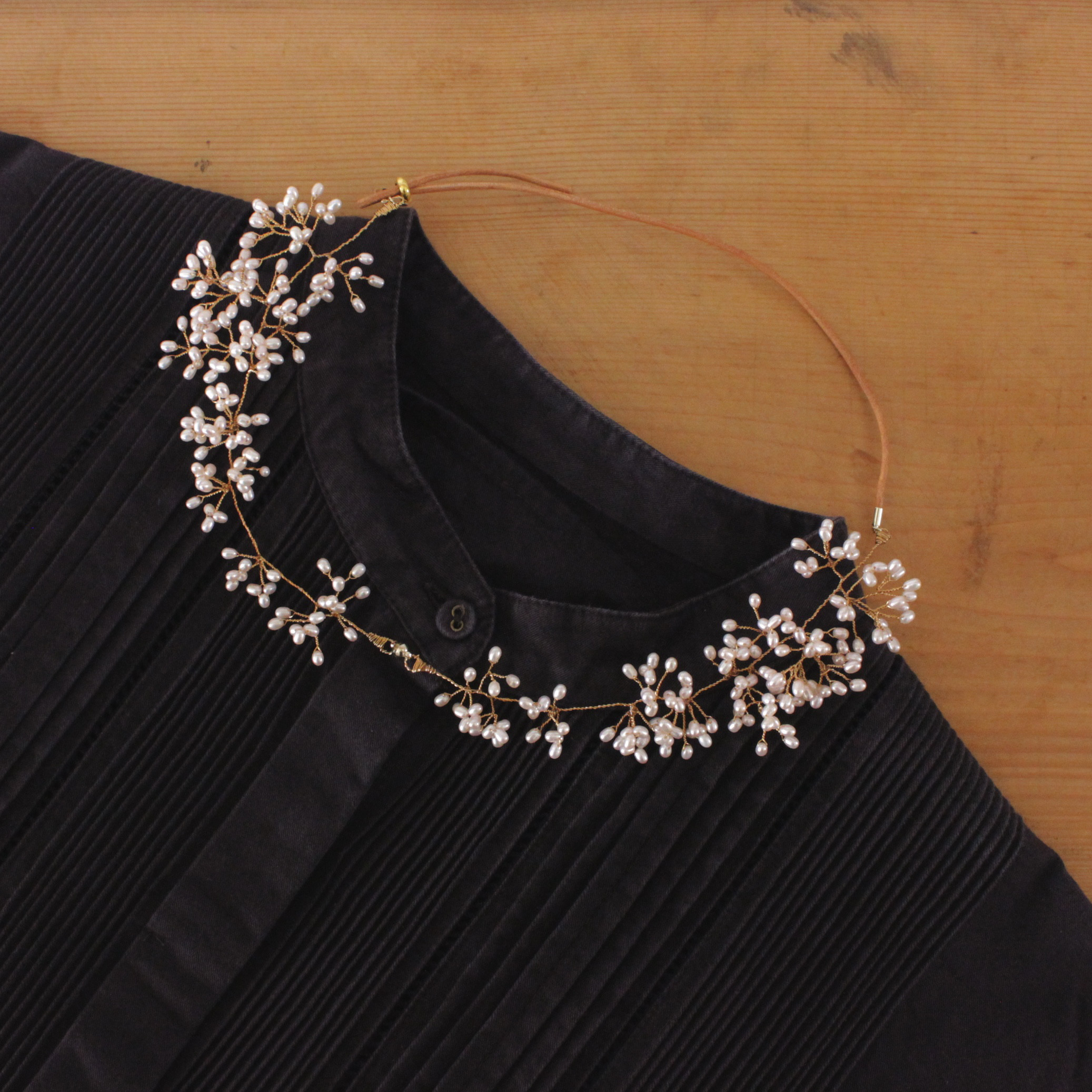 つけ襟ネックレス《さくら》