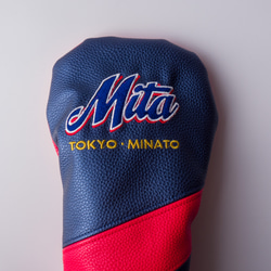 ゴルフ ヘッドカバー "MITA" BLUE RED AND BLUE / Driver 5枚目の画像