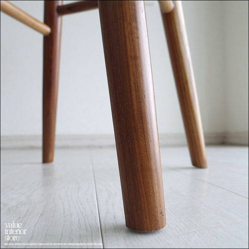 チーク無垢材 バースツールPriv/03 椅子 カウンターチェア ハイ