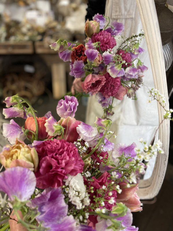 季節のお花のお祝いブーケ⁂卒業式、入学式、退職、異動⁂M~LLサイズ