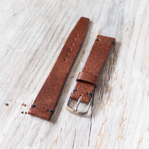 鹿革 時計ベルト 18mm「まるで存在していないかのように、あなたの時計