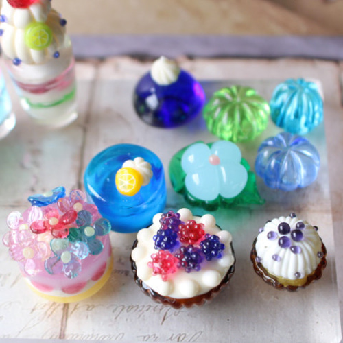 確認用ガラス細工スイーツ