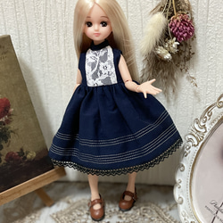 ピュアニーモ　オビツ22 22cmドール服 月光　ワンピース 3枚目の画像