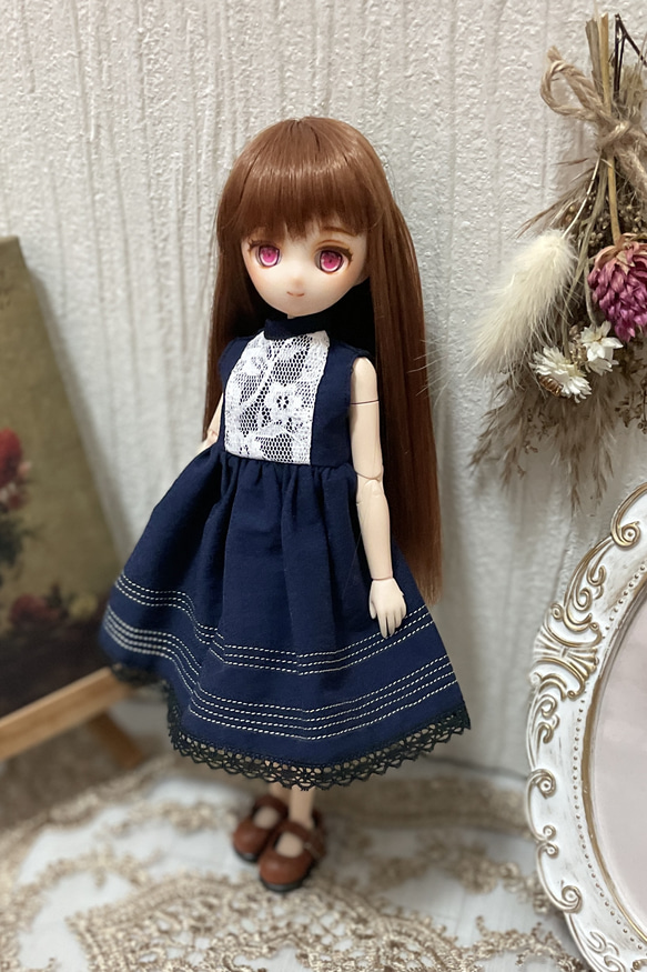 ピュアニーモ　オビツ22 22cmドール服 月光　ワンピース 2枚目の画像