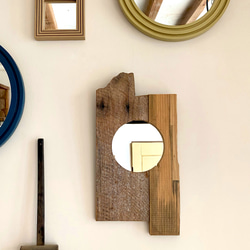 廃材ミラー『scrap wood mirror』 2枚目の画像