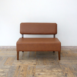 【Creema限定価格】1.5s Standard sofa（BR×Ba-04ライトブラウン） 6枚目の画像