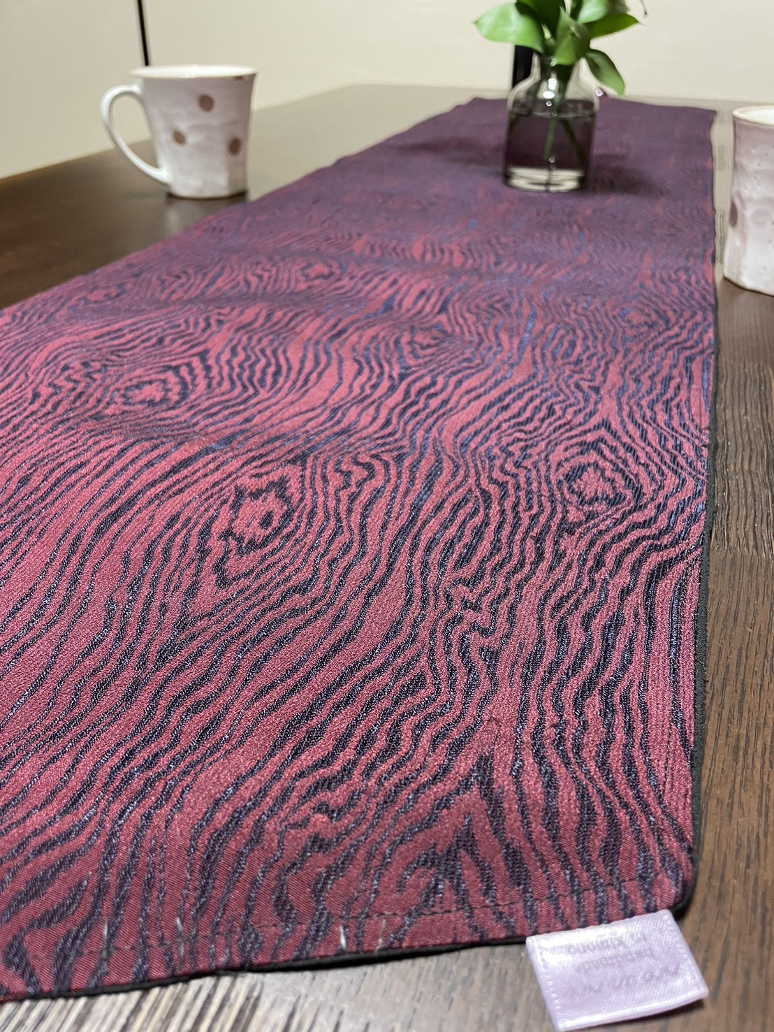 テーブルランナースリム(単半幅帯リメイク)リバーシブル オーダーメイド承ります。 テーブルランナースリム(半幅帯リメイク)オーダー承ります。新品