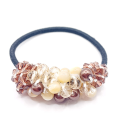 かすみ草 ヘアゴム セット ドライフラワー レジン アクセサリー