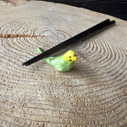 いけママ様❤セキセイインコ 箸置き♡印鑑スタンド いけママ様❤セキセイインコ 箸置き♡印鑑スタンド