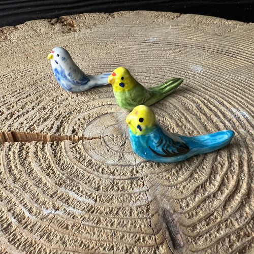 いけママ様❤セキセイインコ 箸置き♡印鑑スタンド いけママ様❤セキセイインコ 箸置き♡印鑑スタンド