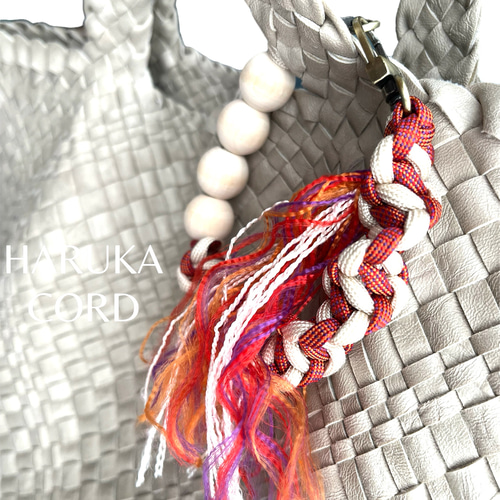 パラコードマルチミニストラップ バッグチャーム フリンジ スマホ