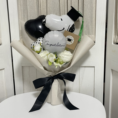 卒業祝い　バルーンブーケ バルーンミニブーケイエロー 卒業式 卒園 発表会 お祝い 結婚