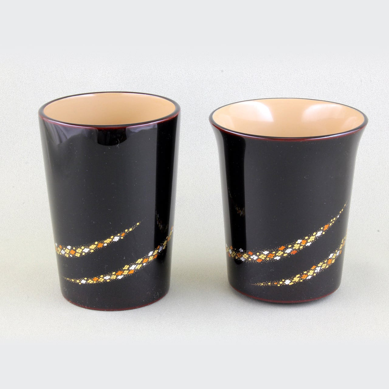 伝統工芸　輪島塗　フリーカップ「小華沈金」　単品またはペアセット　【22-1】