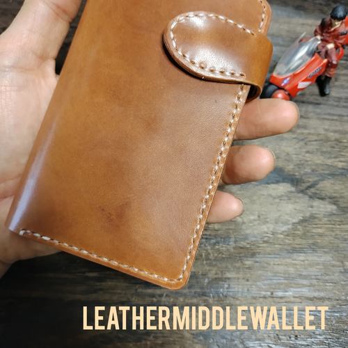 Middle Leather Wallet ミドルウォレットFORANRO Middle Leather Wallet ミドルウォレットFORANRO（Middle 繰り