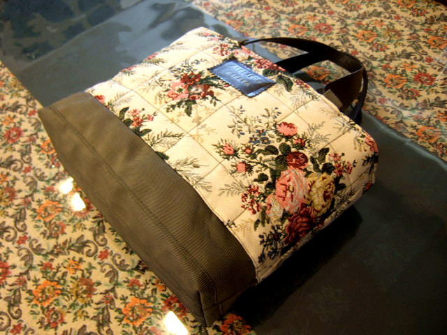 畳縁＆ジャガード織キルティングバッグ