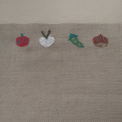野菜の手刺繍ランチョンマット 4枚目の画像