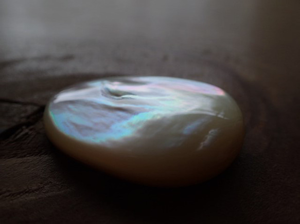 黑色珍珠母貝零件無孔變形水滴型 第3張的照片