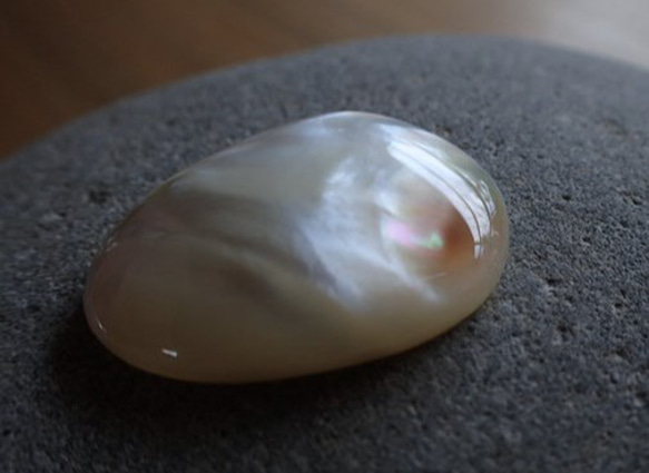 黑色珍珠貝母零件無孔水滴型 第6張的照片